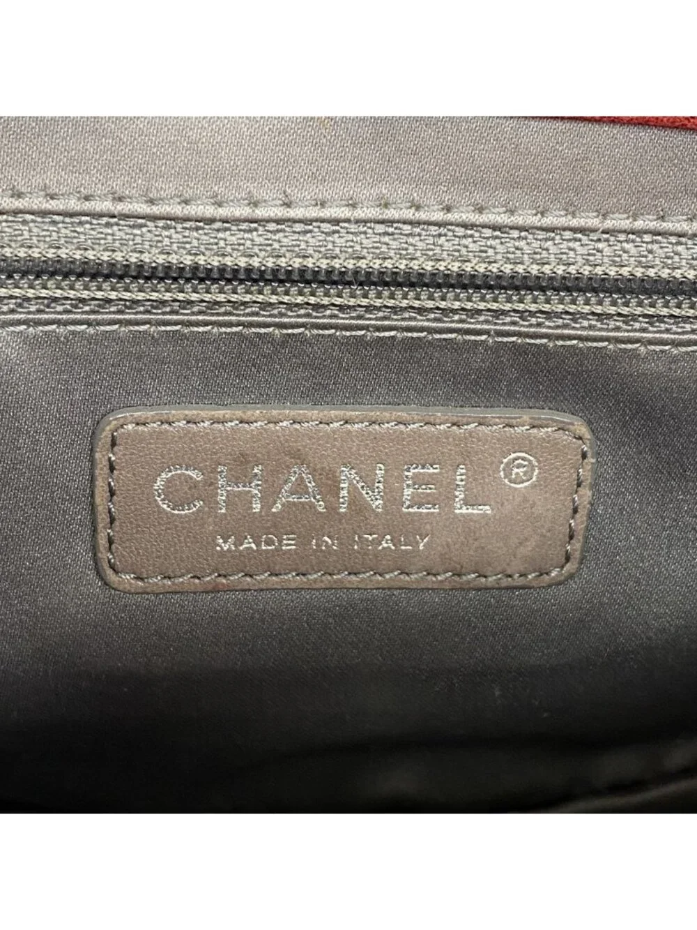 Chanel Shoulder Bag Mini Quilted Lambskin Red Silver